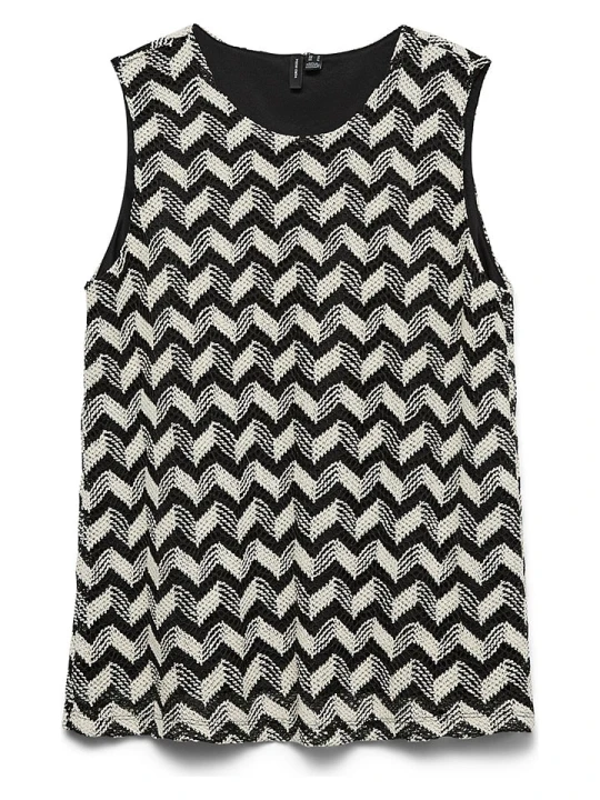 Zdjęcie produktu Vero Moda Bluzka w kolorze czarno-kremowym rozmiar: XS