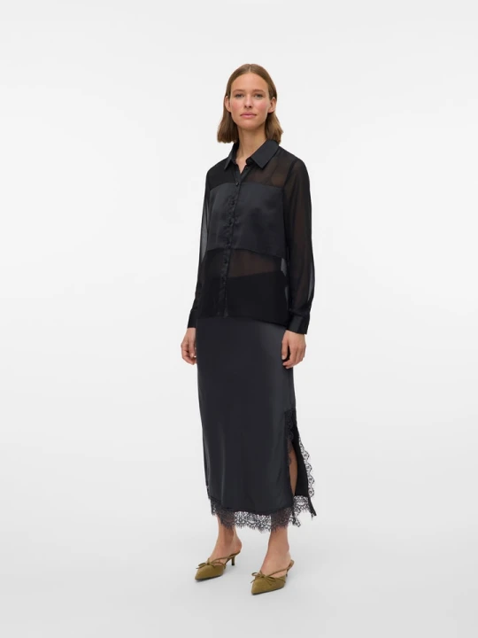 Zdjęcie produktu Vero Moda Bluzka w kolorze czarnym rozmiar: L