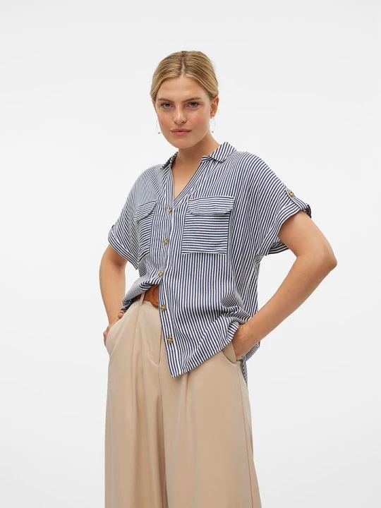 Zdjęcie produktu Vero Moda Bluzka w kolorze granatowym rozmiar: S