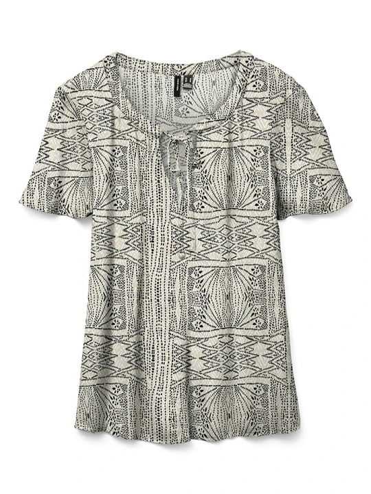 Zdjęcie produktu Vero Moda Bluzka w kolorze kremowo-czarnym rozmiar: XS