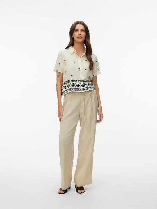 Zdjęcie produktu Vero Moda Bluzka w kolorze kremowo-czarnym rozmiar: XL