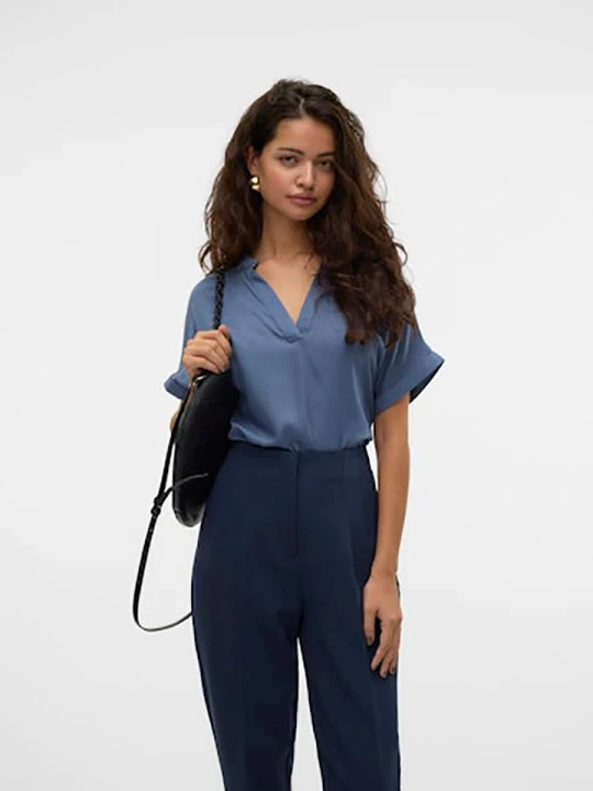 Zdjęcie produktu Vero Moda Bluzka w kolorze niebieskim rozmiar: S