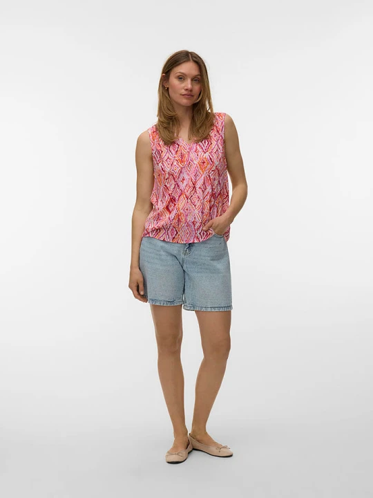Zdjęcie produktu Vero Moda Bluzka w kolorze różowo-pomarańczowym rozmiar: XS