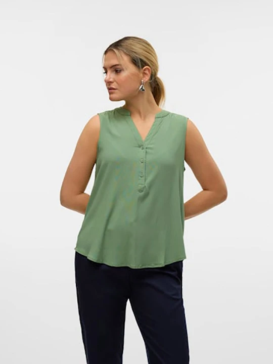 Zdjęcie produktu Vero Moda Bluzka w kolorze zielonym rozmiar: L