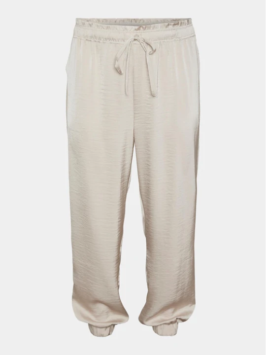 Zdjęcie produktu Vero Moda Curve Spodnie materiałowe Marys 10301979 Écru Loose Fit Kremowy