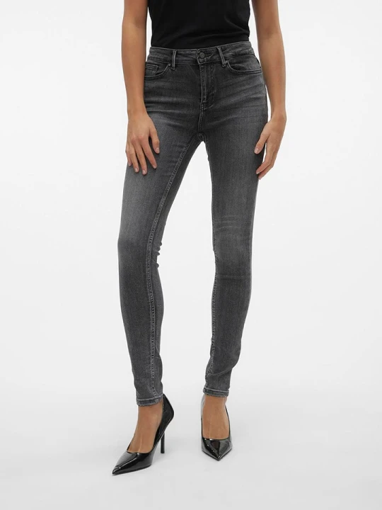 Zdjęcie produktu Vero Moda Dżinsy - Skinny fit - w kolorze antracytowym rozmiar: XS / L32