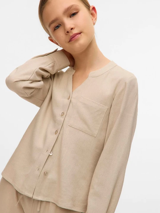 Zdjęcie produktu Vero Moda Girl Bluzka "Mymilo" w kolorze beżowym rozmiar: 152
