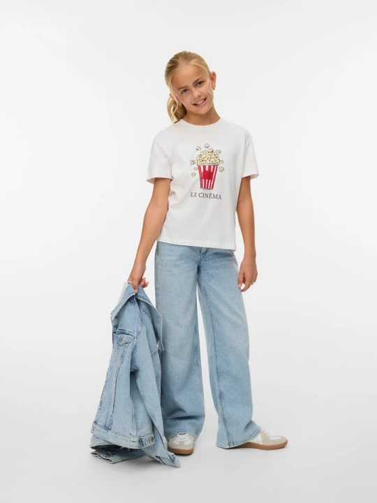 Zdjęcie produktu Vero Moda Girl Dżinsy "Vanessa" - Comfort fit - w kolorze błękitnym rozmiar: 140