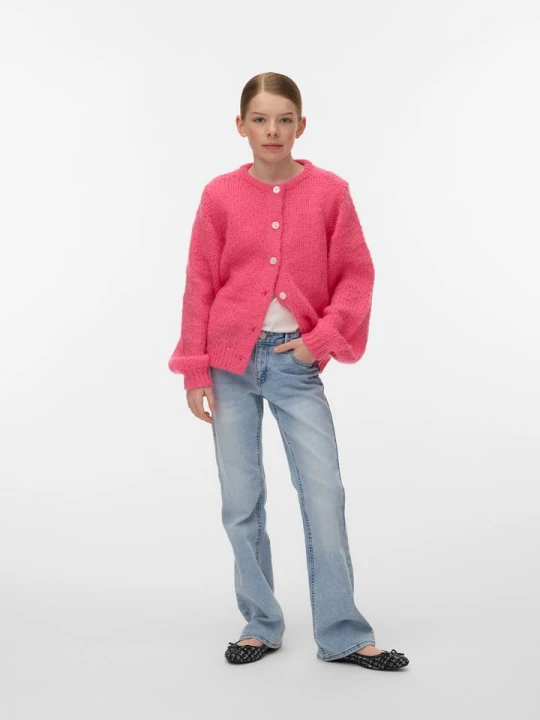 Zdjęcie produktu Vero Moda Girl Kardigan "Wilo" w kolorze różowym rozmiar: 134/140