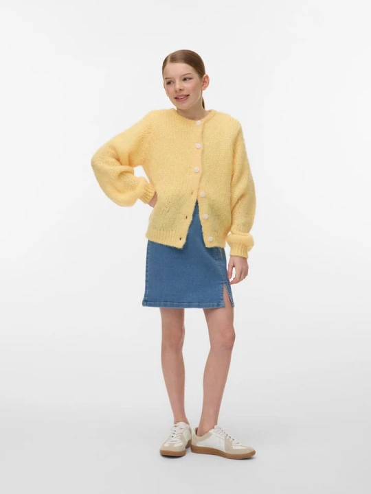 Zdjęcie produktu Vero Moda Girl Kardigan "Wilo" w kolorze żółtym rozmiar: 134/140
