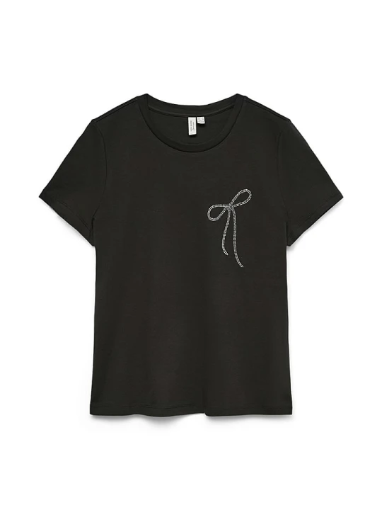 Zdjęcie produktu Vero Moda Girl Koszulka "Heneth" w kolorze czarnym rozmiar: 134 / 140