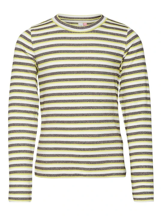 Zdjęcie produktu Vero Moda Girl Koszulka "Vio" w kolorze żółto-biało-szarym rozmiar: 116