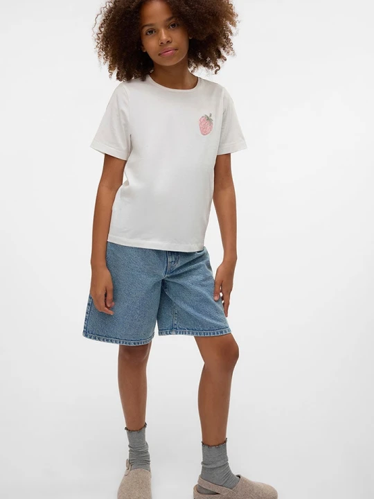 Zdjęcie produktu Vero Moda Girl Koszulka w kolorze białym rozmiar: 122/128
