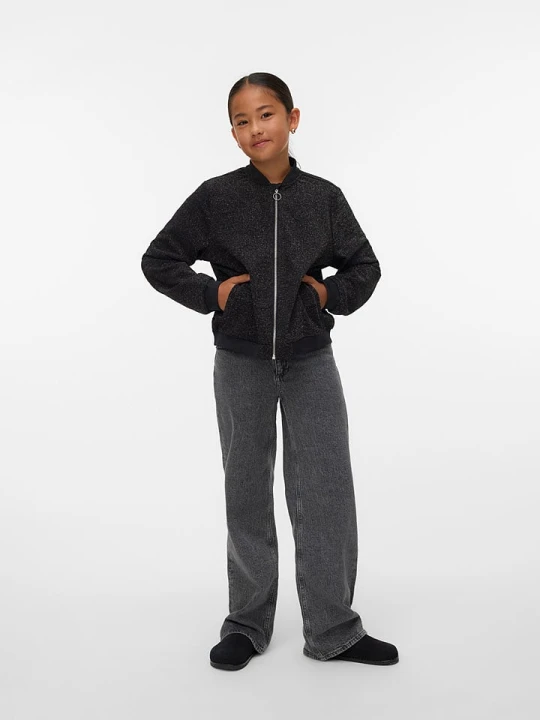 Zdjęcie produktu Vero Moda Girl Kurtka "Berlin" w kolorze czarnym rozmiar: 152