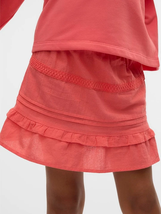 Zdjęcie produktu Vero Moda Girl Spódnica "Pretty" w kolorze czerwonym rozmiar: 158