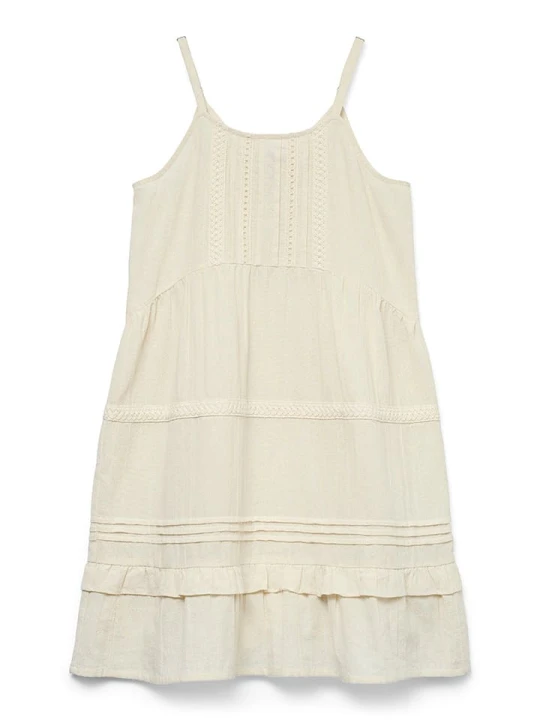 Zdjęcie produktu Vero Moda Girl Sukienka "Pretty" w kolorze kremowym rozmiar: 164