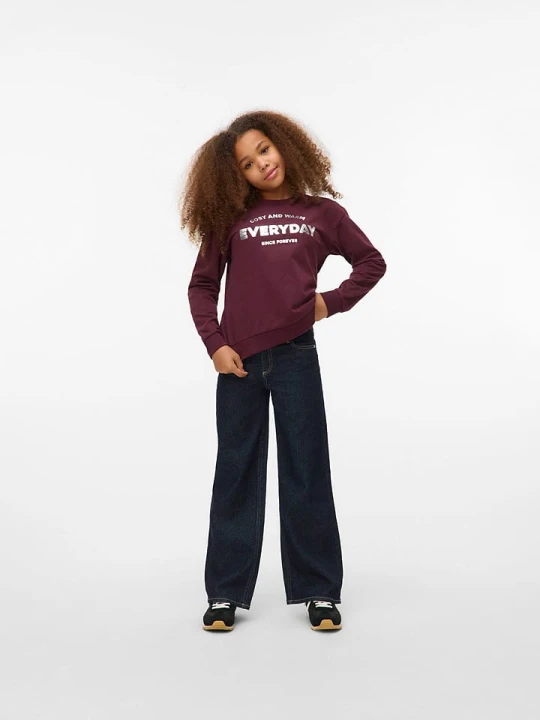 Zdjęcie produktu Vero Moda Girl Sweter "Camillie" w kolorze bordowym rozmiar: 146 / 152