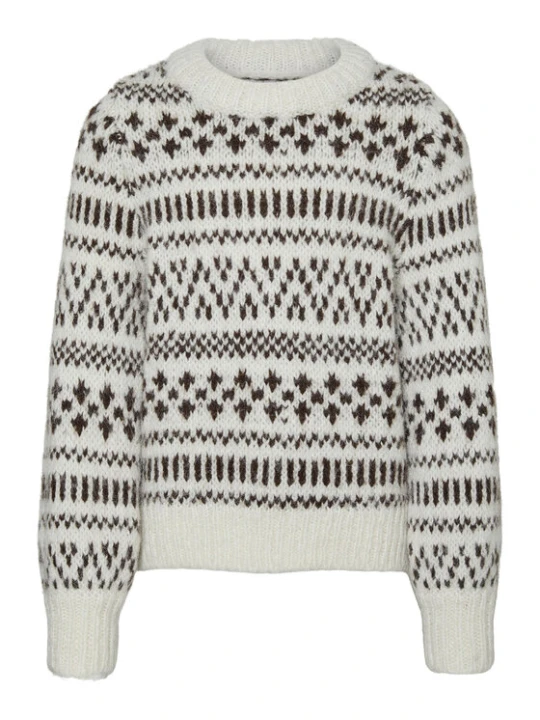 Zdjęcie produktu Vero Moda Girl Sweter Kaira 10271981 Beżowy Regular Fit