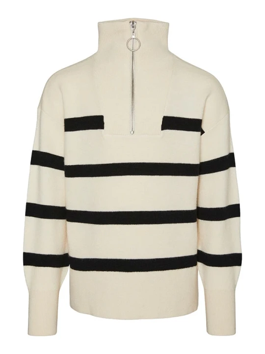 Zdjęcie produktu Vero Moda Girl Sweter w kolorze kremowo-czarnym rozmiar: 116