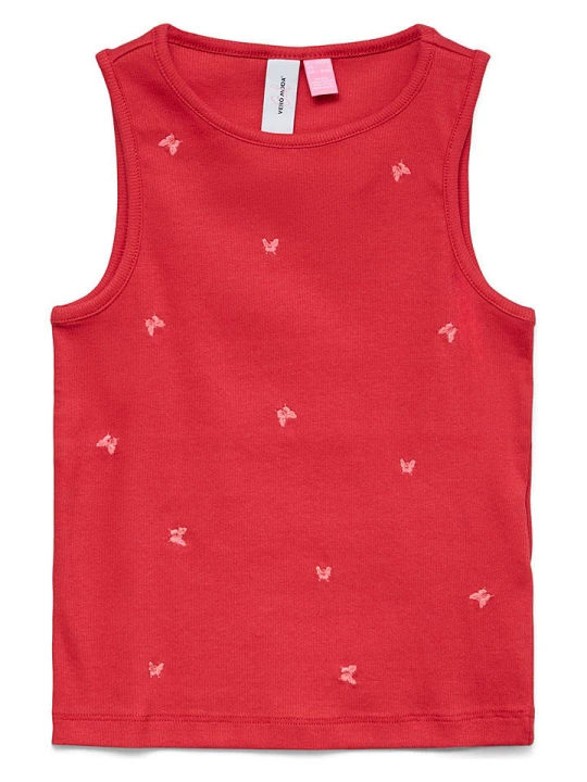 Zdjęcie produktu Vero Moda Girl Top "Naja" w kolorze czerwonym rozmiar: 146/152