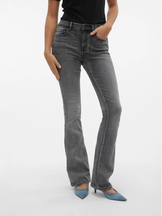 Zdjęcie produktu Vero Moda Jeansy Flash 10303196 Szary Flared Fit