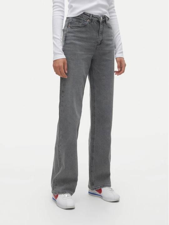 Zdjęcie produktu Vero Moda Jeansy Tessa 10287304 Szary Wide Leg