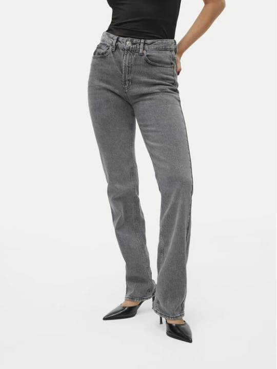 Zdjęcie produktu Vero Moda Jeansy Tessa 10320583 Szary Straight Fit
