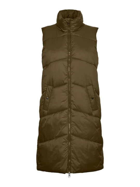 Zdjęcie produktu Vero Moda Kamizelka pikowana w kolorze khaki rozmiar: S