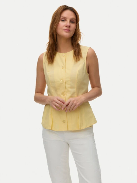 Zdjęcie produktu Vero Moda Kamizelka Selma 10345675 Żółty Regular Fit