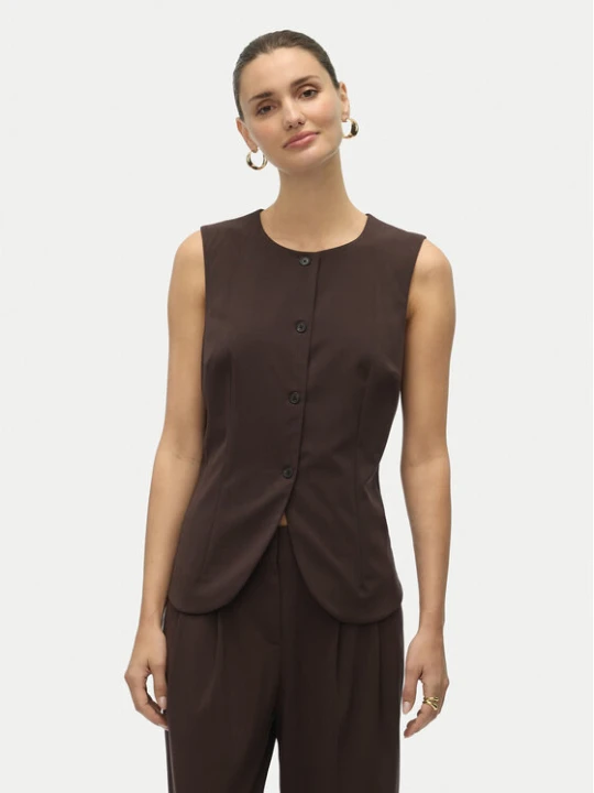 Zdjęcie produktu Vero Moda Kamizelka Sigga 10336320 Brązowy Regular Fit