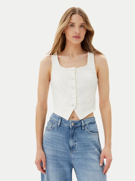 Zdjęcie produktu Vero Moda Kamizelka Wild Alinia 10323777 Biały Slim Fit