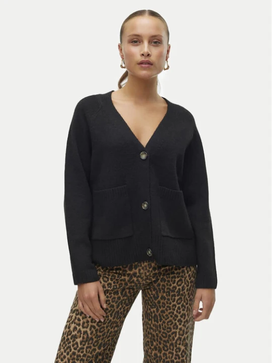 Zdjęcie produktu Vero Moda Kardigan Boom 10320457 Czarny Loose Fit