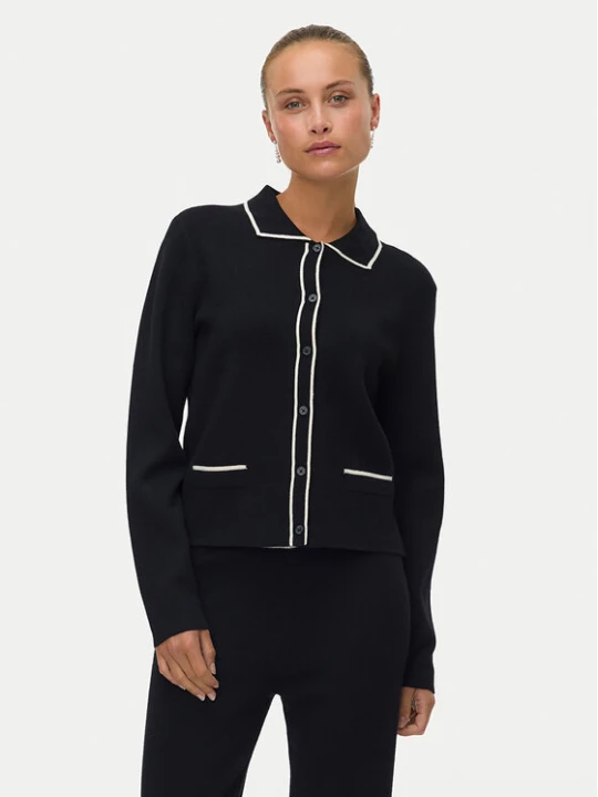 Zdjęcie produktu Vero Moda Kardigan Gold 10337626 Czarny Regular Fit