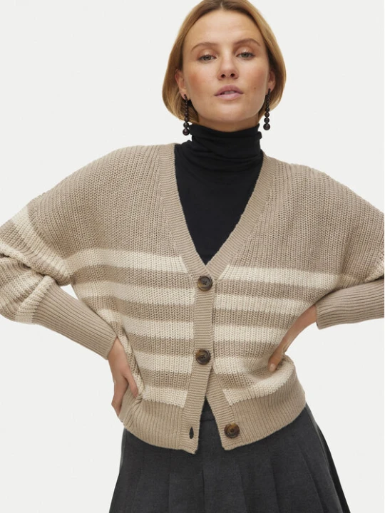 Zdjęcie produktu Vero Moda Kardigan Lea 10249632 Beżowy Regular Fit