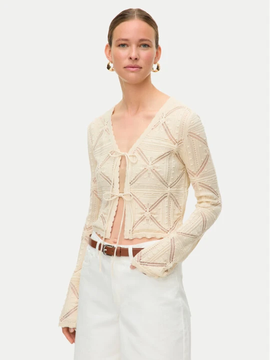Zdjęcie produktu Vero Moda Kardigan Lola 10337188 Beżowy Regular Fit