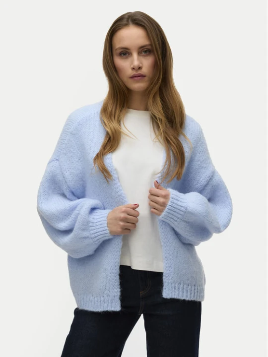 Zdjęcie produktu Vero Moda Kardigan Maybe 10273101 Błękitny Oversize Niebieski jasny