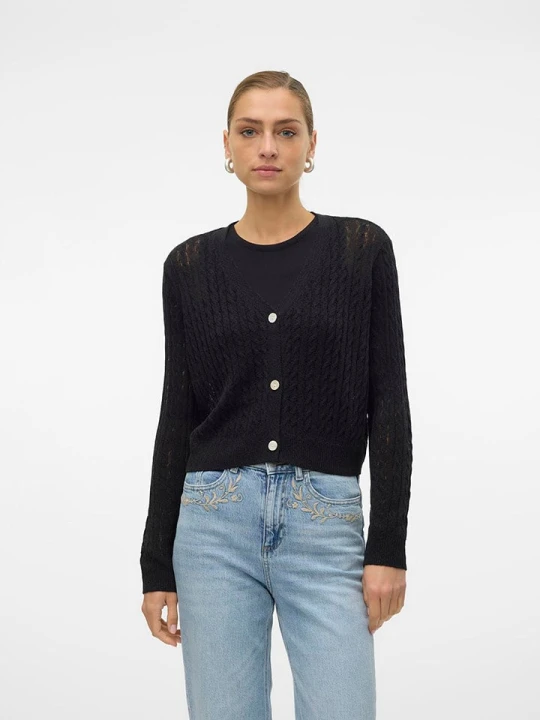 Zdjęcie produktu Vero Moda Kardigan w kolorze czarnym rozmiar: L