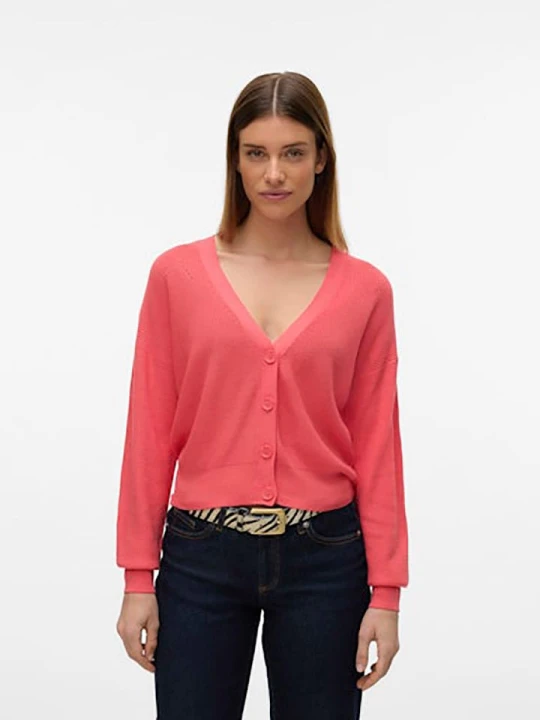 Zdjęcie produktu Vero Moda Kardigan w kolorze koralowym rozmiar: XL