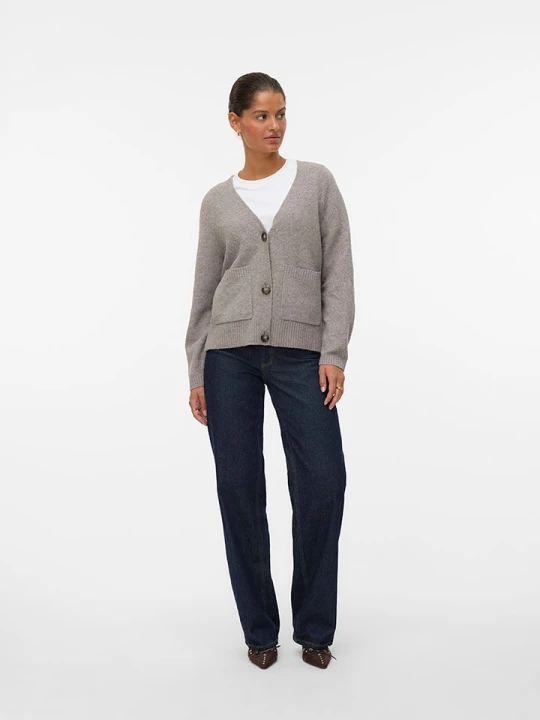 Zdjęcie produktu Vero Moda Kardigan w kolorze szarobrązowym rozmiar: XL