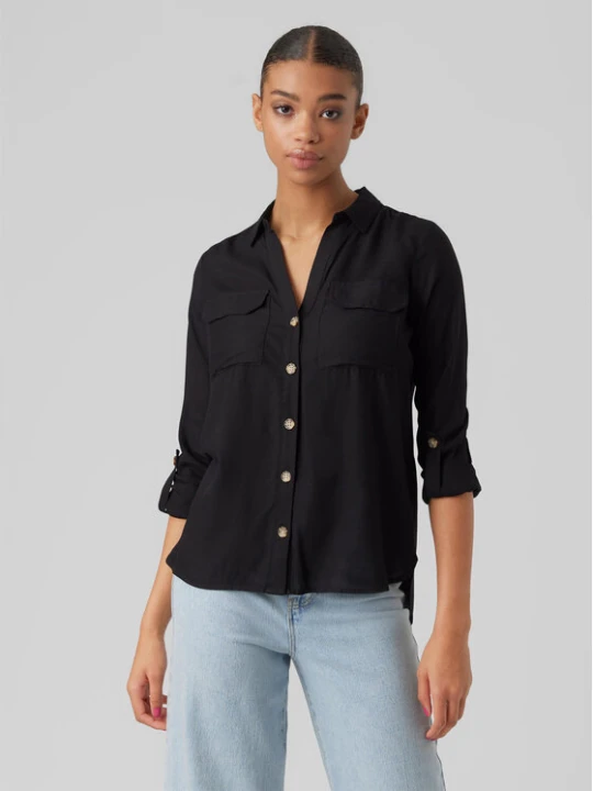 Zdjęcie produktu Vero Moda Koszula Bumpy 10275283 Czarny Regular Fit