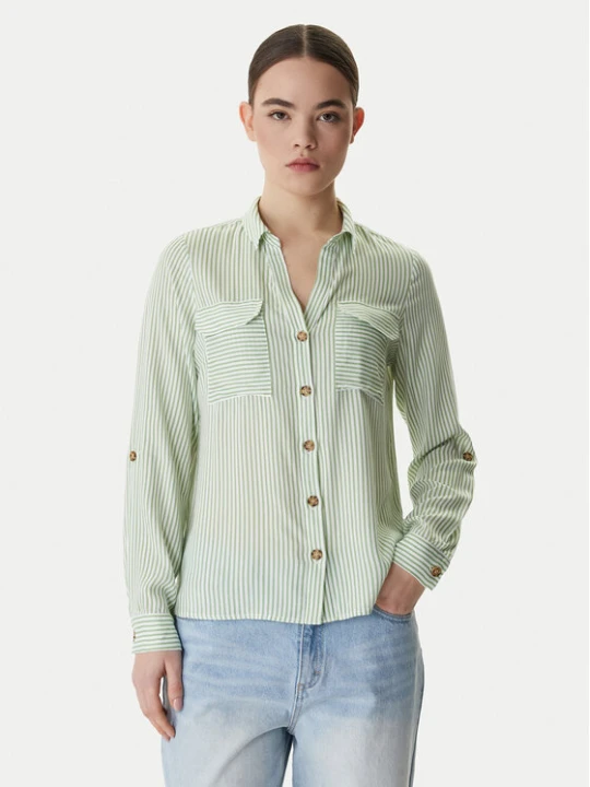 Zdjęcie produktu Vero Moda Koszula Bumpy 10275283 Zielony Regular Fit