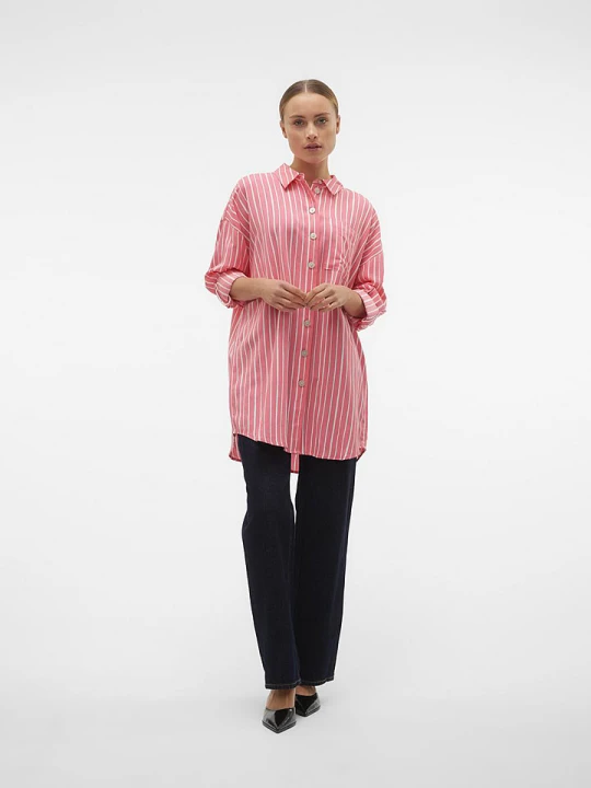 Zdjęcie produktu Vero Moda Koszula "Ilisa" w kolorze różowo-białym rozmiar: M
