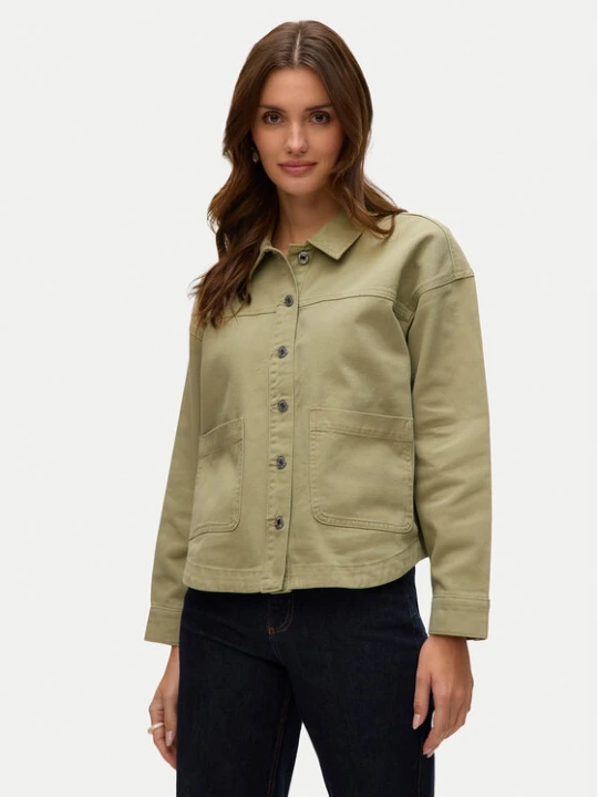 Zdjęcie produktu Vero Moda Koszula jeansowa Jamie 10331693 Zielony Relaxed Fit