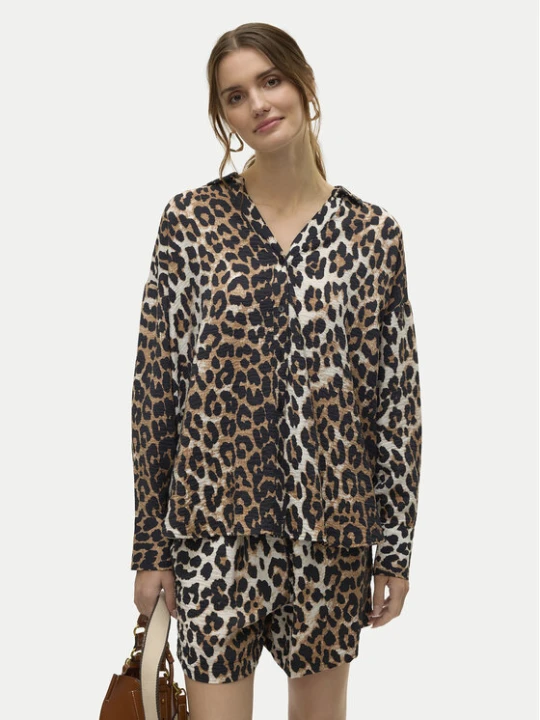 Zdjęcie produktu Vero Moda Koszula Josie 10315150 Brązowy Oversize