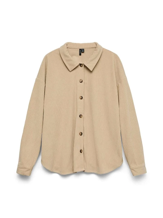Zdjęcie produktu Vero Moda Koszula sztruksowa w kolorze beżowym rozmiar: S