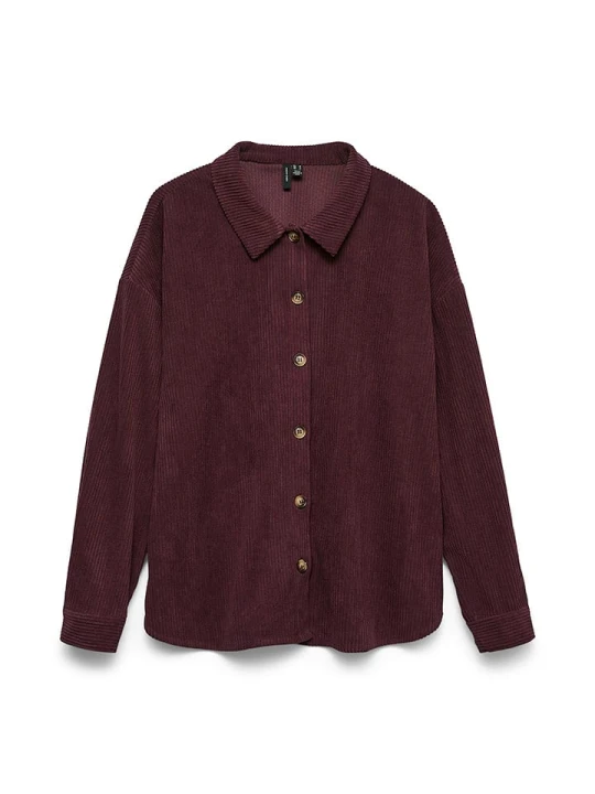 Zdjęcie produktu Vero Moda Koszula sztruksowa w kolorze bordowym rozmiar: S