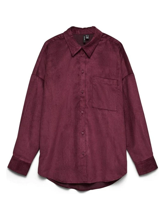 Zdjęcie produktu Vero Moda Koszula sztruksowa w kolorze bordowym rozmiar: XS