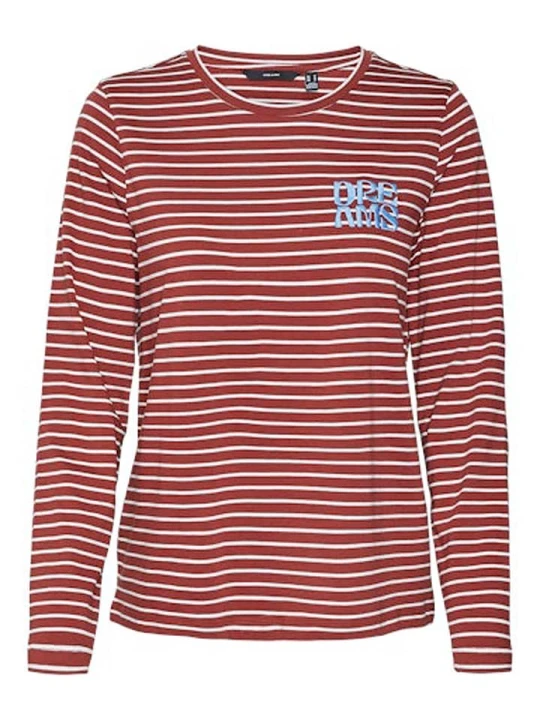 Zdjęcie produktu Vero Moda Koszulka "Oya" w kolorze czerwonym rozmiar: S