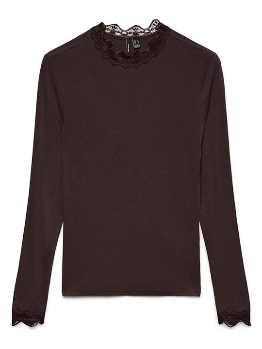 Zdjęcie produktu Vero Moda Koszulka "Rosa" w kolorze brązowym rozmiar: S