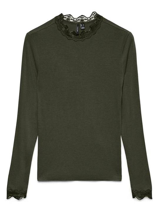 Zdjęcie produktu Vero Moda Koszulka "Rosa" w kolorze khaki rozmiar: XS